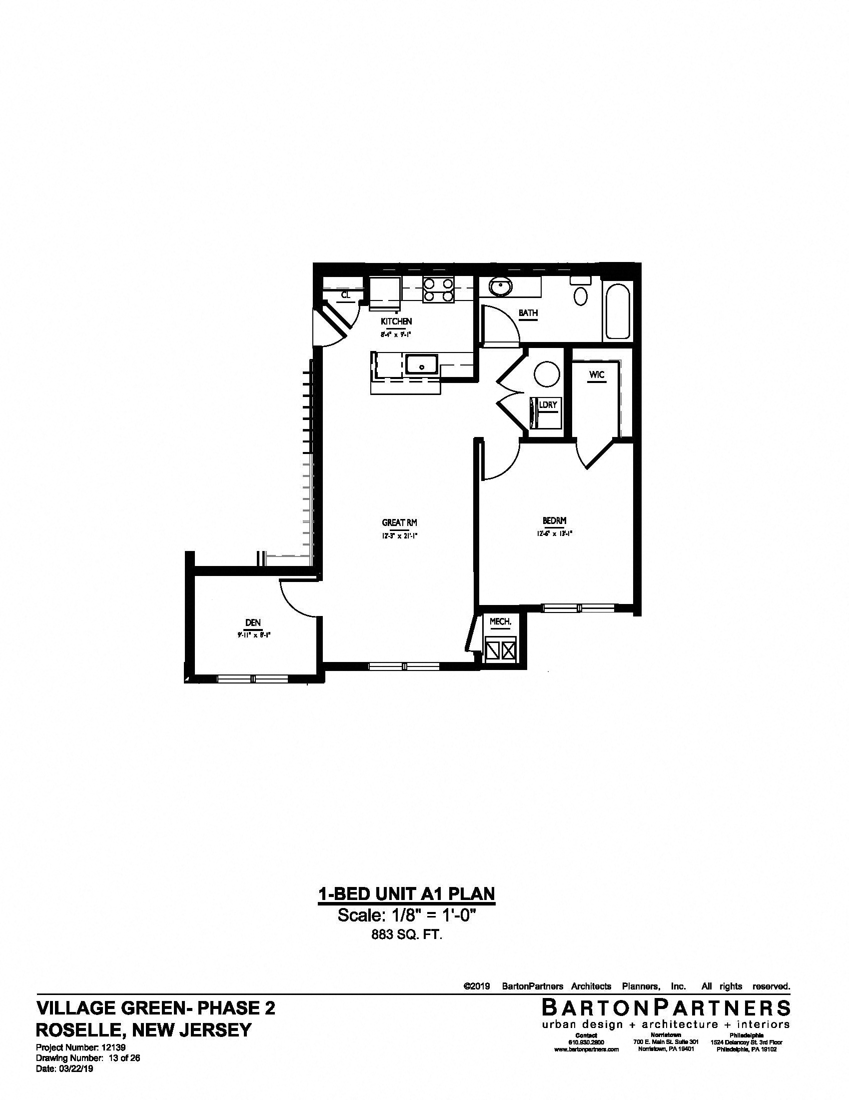 floorplan of apartment 3937